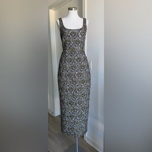SIMKHAI Ravenna Sleeveless Midi Dress, Size S.